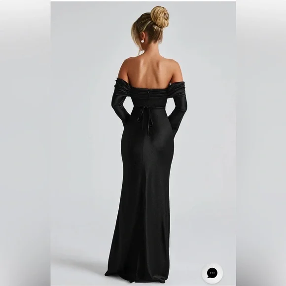 NWT Babyboo SELENE MAXI DRESS - BLACK - Picture 6 of 6